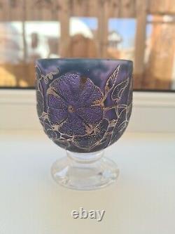 JONATHAN HARRIS Bol en verre cameo d'Ironbridge, édition limitée MOONFLOWER, 100 exemplaires