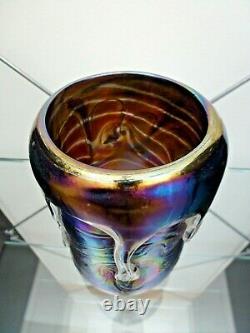John Ditchfield Glasform Vase De Lave De La Collection Unique Signée Numérotée