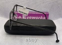 L. A. Eyeworks Lunettes Édition Limitée Venturi Velours Noir NOUVEAU