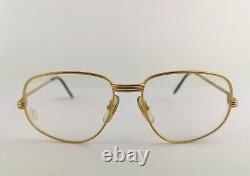 LUNETTES CARTIER MONTURES VINTAGE ORIGINALES ROMANCE LC ANNÉES 80 OR ÉDITION LIMITÉE NEUVE