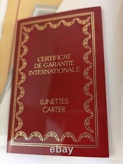 LUNETTES CARTIER MONTURES VINTAGE ORIGINALES ROMANCE LC ANNÉES 80 OR ÉDITION LIMITÉE NEUVE