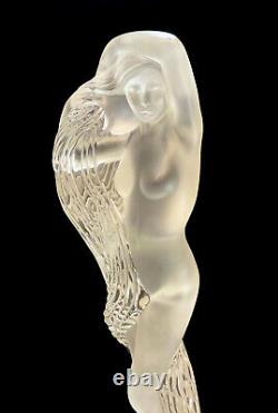 Lalique France Frosted & Satin Glass Sculpture, Grande Nue Nereides, Ltd Ed 999