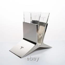 Limited Edition Tesla Slip Shot Glass Set De 2 Lunettes + Stand Nouveau