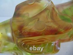 Liuligongfang Cristal Paté De Verre Glass Green Foo Dog Édition Limitée 7