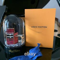 Louis Vuitton Vintage Damier Steamer Trunk Collectible Snow Globe + LV Box
