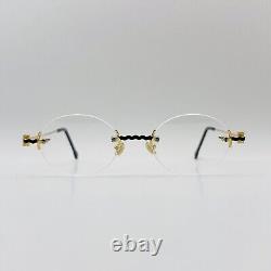 Lunettes Sabahn pour hommes et femmes ovales dorées Mod. 35 Édition limitée Sabahn Nouvelle