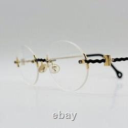 Lunettes Sabahn pour hommes et femmes ovales dorées Mod. 35 Édition limitée Sabahn Nouvelle