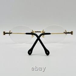 Lunettes Sabahn pour hommes et femmes ovales dorées Mod. 35 Édition limitée Sabahn Nouvelle