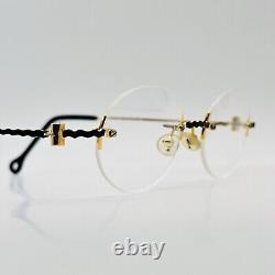 Lunettes Sabahn pour hommes et femmes ovales dorées Mod. 35 Édition limitée Sabahn Nouvelle