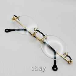 Lunettes Sabahn pour hommes et femmes ovales dorées Mod. 35 Édition limitée Sabahn Nouvelle