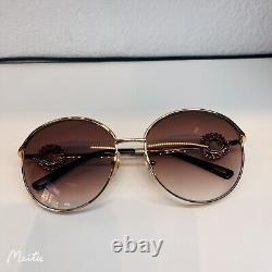 Lunettes de soleil Chopard édition limitée Or 23KT/Cristaux SCHB21S 300G 59 16 135 Nouvelles