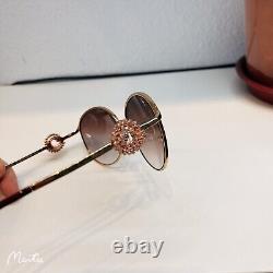 Lunettes de soleil Chopard édition limitée Or 23KT/Cristaux SCHB21S 300G 59 16 135 Nouvelles