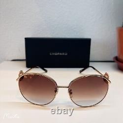 Lunettes de soleil Chopard édition limitée Or 23KT/Cristaux SCHB21S 300G 59 16 135 Nouvelles