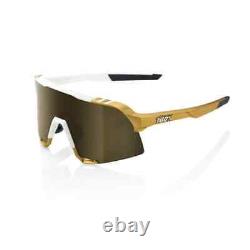 Lunettes de soleil de cyclisme 100% S3 Peter Sagan édition limitée blanc or