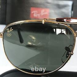 Lunettes de soleil édition limitée Ray-Ban B&L USA W1070 Aviator Explorer des Jeux Olympiques de 1992