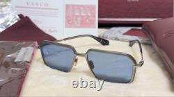 Lunettes de soleil pour hommes Jacques Marie Mage Vasco Édition limitée 500 Lentilles bleu clair