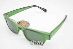 Lunettes de soleil vintage KOWALSKI Édition limitée verte ovale