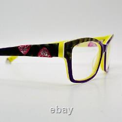 Lunettes de vue Coco Song pour femmes Angulaire Vert Violet Édition Limitée HELL BELLS