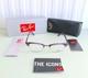 Lunettes De Vue Ray Ban Rb5154 Matt Purple Édition Limitée Clubmaster Rares Discontinuées Neuf Dans La Boîte
