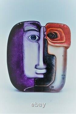 Maleras Mats Jonasson Art Object Masq Ideo In Redand Purple. Signé