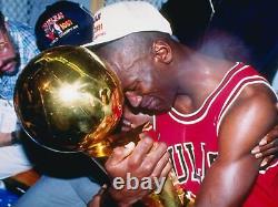 Michael Jordan, ce verre MJ en verre par les jumelles Vera, toile de bière Chicago Bulls.