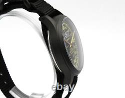 Montres Lancia Delta Limited Edition Black Glass Sapphire Nylon Watch Rallye