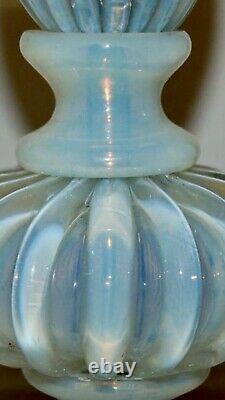 Murano Archimede Seguso White Opalescent Lampes De Table Pour Marbro Wow