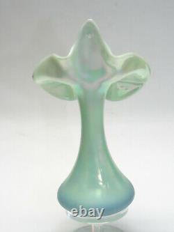Nancy Fenton 1998 Fenton Ltd #2340 Main Signée D. Genel Jack In The Pulpit Vase