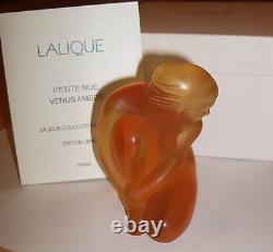 Nouveau Lalique Nude Venus Amber Figurine Limited Edition 623/999 Collectible En Box
