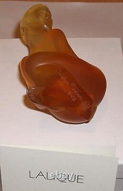 Nouveau Lalique Nude Venus Amber Figurine Limited Edition 623/999 Collectible En Box