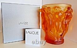 Nouvelle Authentic Large Lalique Bacchantes Amber Anniversaire Edition Numérotée