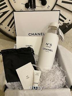 Nouvelle Usine Chanel No. 5 Leau Glass Edition Limitée Bouteille D'eau & Cadeau