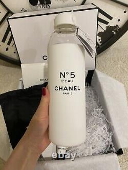Nouvelle Usine Chanel No. 5 Leau Glass Edition Limitée Bouteille D'eau & Cadeau
