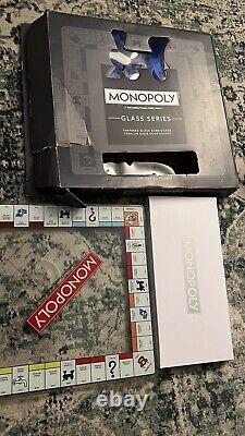 Nouvelle boîte scellée et limitée de la série en verre Genuine Monopoly, rare, édition collector, Royaume-Uni