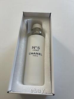 Nwt Limited Edition Chanel Paris Factory No. 5 L'eau Bouteille D'eau Blanc Noir