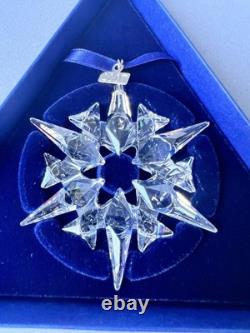 Ornement de flocon de neige Swarovski Noël 2007 872200 État neuf et en boîte