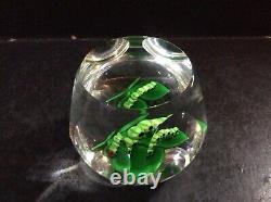 Perthshire 1984 Caterpillar On A Leaf Paperweight Limited Edition