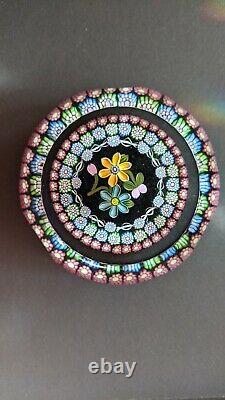 Perthshire Paperweight 1997b Millefiori And Flowers Paperweight #179 Le Withcoa