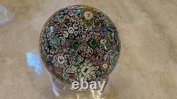 Perthshire Pp19 1979 Scrambled End Of Day Paperweight Le Ce Clear Base
