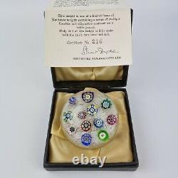 Perthshire Scotland Glass Paperweight Millefiori Limited Edition 216/300 1975