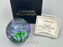 Poids de papier Caithness Glass Édition Émeraude Limitée 250 Colin Terris