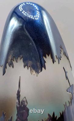 Poids de papier en verre Caithness Épée dans la pierre Philip Chaplain Édition limitée