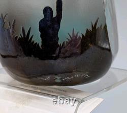 Poids de papier en verre Caithness Épée dans la pierre Philip Chaplain Édition limitée