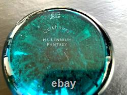 Poids de papier en verre Caithness 'Millennium Fantasy' Colin Terris édition limitée