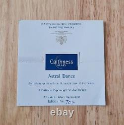 Poids en papier en verre Caithness édition limitée rare en boîte de danse astrale
