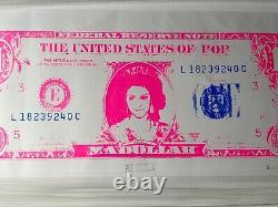 Pop Art Madollar Rose 1$ Édition Limitée Sérigraphie Madame Guy Ritchie par Brian Jones