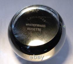 Presse-papiers Caithness Glass Whitefriars Rosette 1986 Édition Limitée 99/164