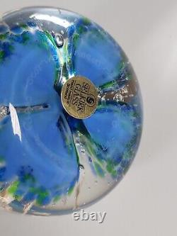 Presse-papiers en édition limitée Selkirk Glass, gel nocturne, daté de 1997