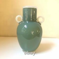 Preston Singletary Green Vase, 1997 Glass Sculpture Authentic, Signé