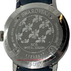 Propriété Rare Swarovski Crystal 1120567 Scs Edition Limitée Piazza Watch 6.5